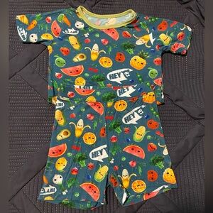VGUC Unbranded Hey Bear Bamboo Pajama Set